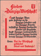 Danzig - Flugpost: 1933, FAHRT IN DAS SAARGEBIET, Dekorative Rosa Karte (Rs. "Fördert Danzigs Wirtsc - Other & Unclassified