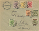 Memel: 1923/1924, Partie Mit 4 Briefen, Dabei 7-Farben-Frankatur (Mi.ex 169/180) Mit MiNr.177 U. 180 - Memelland 1923