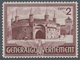 Dt. Besetzung II WK - Generalgouvernement: 1943, 2 Zl. Bauwerk Barbakan In Krakau, Probedruck In Sch - Ocupación 1938 – 45