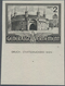 Dt. Besetzung II WK - Generalgouvernement: 1943, 2 Zl. Bauwerk Barbakan In Krakau, Probedruck In Sch - Occupation 1938-45