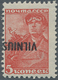 Dt. Besetzung II WK - Litauen: VILNIUS: 5 K. Bräunlichrot Mit KOPFSTEHENDEM AUFDRUCK, Ungebraucht Mi - Occupazione 1938 – 45