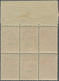 Dt. Besetzung II WK - Litauen - Zargrad (Zarasai): 60 K. Rot Im Oberrand-6er-Block Mit Aufdruckabart - Occupation 1938-45
