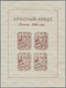 Dt. Besetzung II WK - Russland - Pleskau (Pskow): 1941, 60 K + 40 K Dunkelrötlichbraun Blockausgabe - Besetzungen 1938-45