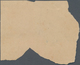 Feldpostmarken: 1943, Tunis-Päckchenmarke Auf Mittelchromgelbem Papier, Wabenartig Genetztes Papier - Sonstige & Ohne Zuordnung
