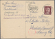 Ghetto-Post: 1944 (14.4.), 15 Pfg. Hitler Mit Stempel BERLIN W 15 Auf Auslands-Postkarte Der Jüdin S - Andere & Zonder Classificatie