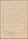 KZ-Post: 1941 (21.1.), 12 Pfg. Hindenburg Mit Stempel FÜRSTENBERG (Meckl.) Auf Vordruckbrief (Lajour - Lettres & Documents