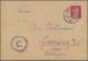 KZ-Post: 1941/42 Karte Des Lagers Sachsenhausen Mit Stempel Oranienburg Und Kartenbrief Ab Berlin, B - Briefe U. Dokumente