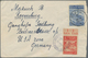 Lagerpost: Regensburg: 1949, 5 Pfg. Rot Vom Oberrand Auf Eingehender Post Aus Flenu/Belgien (rechts - Altri & Non Classificati