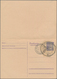 Deutsche Lokalausgaben Ab 1945: BAD SAAROW, 1945. Gebührenzettel 10 Pfg. 2 Stück Auf Blanco-Doppelpo - Autres & Non Classés