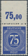 Alliierte Besetzung - Gemeinschaftsausgaben: 1946, 75 Pf Ultramarin Vom Oberrand Durchgezähnt, Tadel - Autres & Non Classés