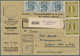 Alliierte Besetzung - Gemeinschaftsausgaben: 1948, Zehnfachfrankatur, Paketkarte Für Ein Paket Mit 1 - Autres & Non Classés