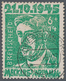 Sowjetische Zone - Mecklenburg-Vorpommern: 1946, 6+14 Pf Smaragdgrün Sauber Gestempelt "SCHWERIN 21. - Autres & Non Classés