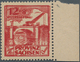 Sowjetische Zone - Provinz Sachsen: 1946, Wiederaufbau 12 Pfg.+8 Pfg. Dunkelrot Mit Klarem, Schräg V - Andere & Zonder Classificatie