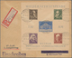 Sowjetische Zone - Thüringen: 1946. THEATER-Blockpaar Auf 2 FDC-R-Ortsbriefen Je Mit Ersttags-Tagess - Other & Unclassified