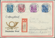 DDR: 1955, 5-Jahresplan 1955, Die Wertstufen Zu 10, 20, 40 Und 50 Pfg. Auf Amtlichem FDC-Umschlag Mi - Covers & Documents