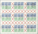 DDR - Markenheftchenbogen: 1957, Fünfjahresplan Markenheftchenbögen, Gestempelt "LEIPZIG 31.5.58", B - Markenheftchen