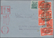 Berlin - Vorläufer: 1948: Ortsbrief 16 Pf. Mit 9 Werten (teils Beanstandungen) Ziffern/AS Zehnfach A - Storia Postale