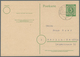 Berlin - Vorläufer: 1946, Postkarte 5 Pf Grün Kontrollrat I, Gestempelt "Berlin 22.2.46" Und Adressi - Briefe U. Dokumente