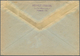 Berlin: 1949: Luftpostbrief Als ERSATZAEROGRAMM Mit 2 X 50 Pf. Schwarzaufdruck – Eine Marke Unvollko - Andere & Zonder Classificatie