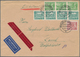 Berlin: 1955: Luftpost-Doppelbrief Inland Mit Eilzustellung ( 40 + 2 X 5 LP, 60 Eil ) Mit 4 X 5, 3 X - Autres & Non Classés