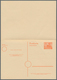 Berlin - Ganzsachen: 1955, Doppelkarte 8+8 Pf Rotorange Schöneberg, Gebraucht Mit 2 Pf Zfr Von "Berl - Sonstige & Ohne Zuordnung