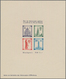 Französische Zone - Baden: 1949, Wiederaufbau Freiburg Ministerblock Mit Druckvermerk In Einwandfrei - Sonstige & Ohne Zuordnung