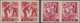 Saarland (1947/56): 1947, 20 Pf Karminrot Und 25 Pf Dunkelrosakarmin Je Im Waager. Paar Postfrisch, - Unused Stamps