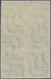 Saarland (1947/56): 1947, 75 Pf Dunkelultramarin Im OR-4er-Block Als Ungezähnter PROBEDRUCK Postfris - Neufs