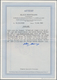 Saarland (1947/56): 1947, Urdruck 2 F Auf 12 Pf Ungezähntes Paar Mit Gezähnter Einzelmarke Auf Brief - Neufs