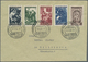 Saarland (1947/56): 1949, Volkshilfe, Satzfrankatur Auf Brief Von "SAARBRÜCKEN MESSE-POSTAMT 12.5.50 - Unused Stamps