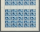 Delcampe - Saarland (1947/56): 1950, "Europarat", Kompletter Postfrischer Bogensatz Mit Druckdaten, Zwischenste - Unused Stamps