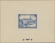 Saarland (1947/56): 1954, 15 Fr Tag Der Briefmarke - Farbprobe Gruppe Blau Format 140x110mm Auf Kart - Unused Stamps