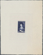 Saarland (1947/56): 1956, 10+5 Fr Volkshilfe - Künstler-Blocks In Schwarzblau Auf Kartonpapier Im Fo - Unused Stamps