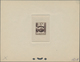 Saarland (1947/56): 1948, 10 C Hände - 2 Farbproben Ex Farbgruppe Rosa Und Grau Im Format 140x110mm - Unused Stamps