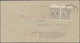 Bizone: 1946. Waggerechtes Paar 4 Pf OR-Feld 3+4 Br I Plattenfehler "stamps" Statt "Stamps" Aus Scha - Altri & Non Classificati
