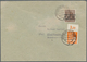 Bizone: 1948, 15 Pf Siena Arbeiter Bandaufdruck (farbgeprüft "b" Arge) U. 15 Pf Orange Bauten, Porto - Other & Unclassified