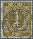 Bizone: 1948, 1 RM Netzaufdruck, Abgestempelt Mit Sonderstempel In "DUISBURG 18.9.48. - 14". Fotoatt - Andere & Zonder Classificatie