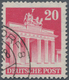 Bizone: 1948, Bautenserie: 20 Pf Brandenburger Tor Mit Sehr Seltenem Wasserzeichen Y, Kammzähnung 14 - Autres & Non Classés