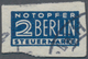 Bizone - Zwangszuschlagsmarken: 1948, 2 Pf Notopfermarke Geschnitten Entwertet Mit Hamburger Band-Ma - Autres & Non Classés