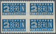 Bizone - Zwangszuschlagsmarken: 1948, 2 Pf Notopfermarke Im 4er-Block Senkr. Ungezähnt Postfrisch, L - Sonstige & Ohne Zuordnung