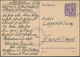 Bizone - Ganzsachen: 1945, 6 Pf Violett AM-Post Ganzsachenkarte Ohne Klammer Nach "(8.45" Im Druckve - Autres & Non Classés