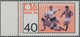 Bundesrepublik Deutschland: 1974, 40 Pf Fußball-Weltmeisterschaft, Linkes Randstück Mit Abart "Farbe - Other & Unclassified