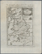 Landkarten Und Stiche: 1686. Heptarchie Des Saxons. Lovely Little Map Of The British Isles From A Ge - Aardrijkskunde