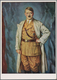 Ansichtskarten: Propaganda: 1933, Adolf HITLER, Kolorierte Großformatige Künstlerzeichnung, Sign. B. - Political Parties & Elections