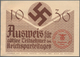 Ansichtskarten: Propaganda: 1936, Reichsparteitag: Ausweis Für Aktive Teilnehmer Des Reichsparteitag - Politieke Partijen & Verkiezingen