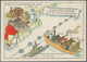Ansichtskarten: Propaganda: 1937/1938, "Ausfälle Der Englischen Einfuhren", 3 Farbige Karikaturen, U - Politieke Partijen & Verkiezingen