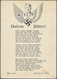 Ansichtskarten: Propaganda: 1938, "Unserem Führer!" Anschluss Österreich März 1938 Gedicht Von Hans - Parteien & Wahlen