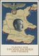 Ansichtskarten: Propaganda: 1938, "Ein Volk Ein Reich Ein Führer" Anschluss Sudetenland, Zwei Großfo - Political Parties & Elections