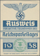 Ansichtskarten: Propaganda: 1938, Reichsparteitag: Ausweis Für Aktive Teilnehmer Des Reichsparteitag - Parteien & Wahlen