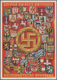 Ansichtskarten: Propaganda: 1938, "REICHSPARTEITAG NÜRNBERG EIN VOLK EIN REICH EIN FÜHRER", Farbige - Politieke Partijen & Verkiezingen
